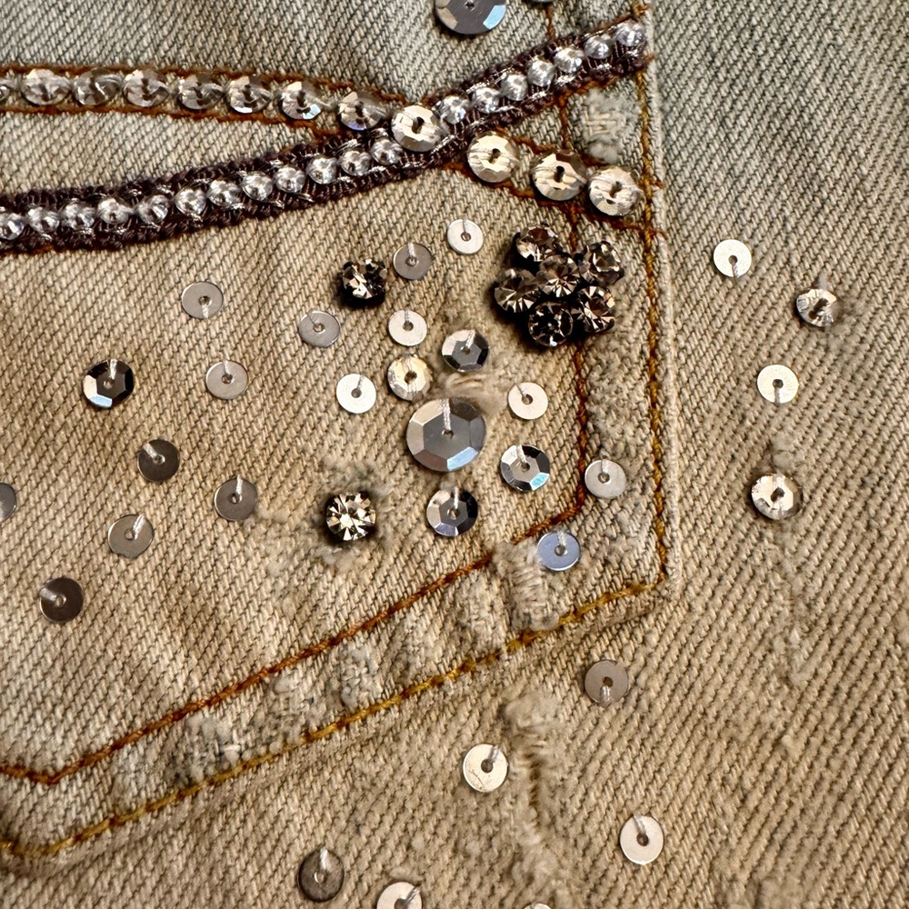 Women’s Abercrombie fitch vintage embellished like new denim mini skirt size 8 - Picture 6 of 8